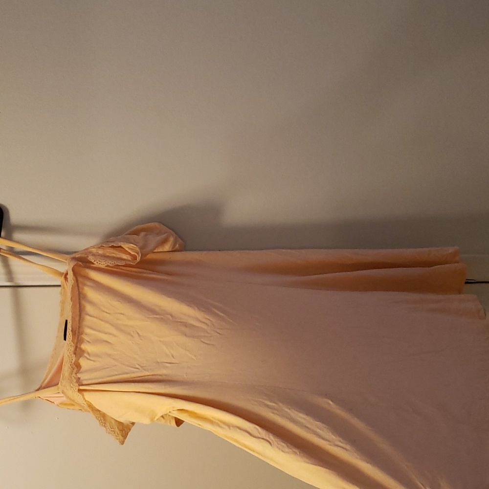 Peach OTS dress